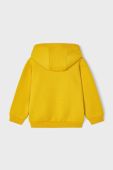 Дитяча кофта Mayoral колір жовтий з капюшоном з принтом (3413407)