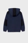 Дитяча кофта Mayoral колір синій з капюшоном однотонна (3413696)