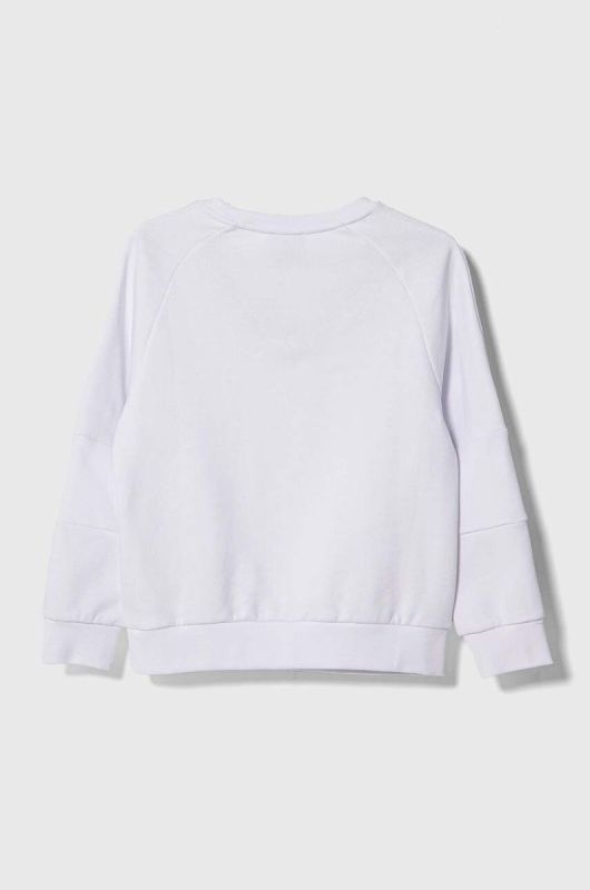 Дитяча кофта EA7 Emporio Armani колір білий з принтом (3441397) фото 2