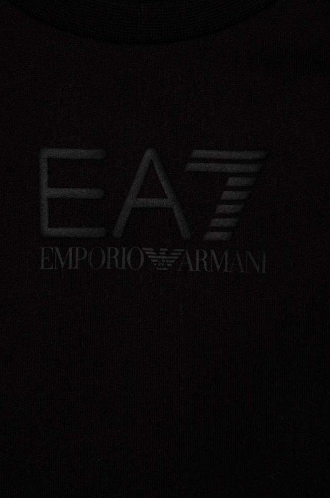 Дитяча кофта EA7 Emporio Armani колір чорний з принтом (3441385) фото 3
