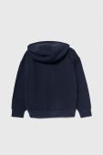 Дитяча кофта EA7 Emporio Armani колір синій з капюшоном з принтом (3514803)