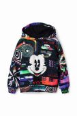 Дитяча бавовняна кофта Desigual x Disney з капюшоном візерунок колір барвистий