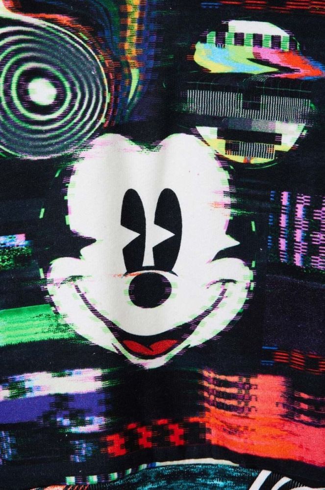 Дитяча бавовняна кофта Desigual x Disney з капюшоном візерунок колір барвистий фото 6