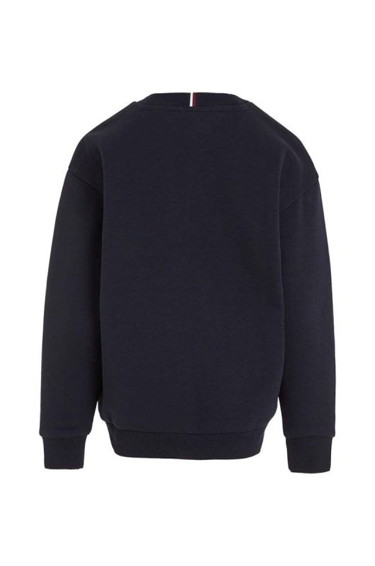 Дитяча кофта Tommy Hilfiger колір чорний з принтом (3427839) фото 2