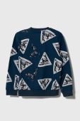 Дитяча бавовняна кофта Guess візерунок колір блакитний (3527166)