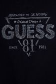Дитяча бавовняна кофта Guess колір синій з аплікацією (3559343)