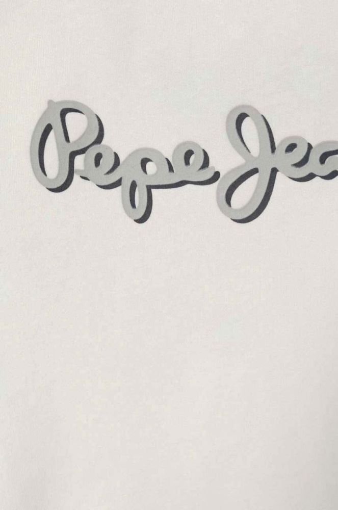 Дитяча кофта Pepe Jeans колір білий з принтом фото 3