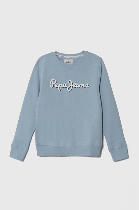 Дитяча кофта Pepe Jeans з принтом колір блакитний (3488804)