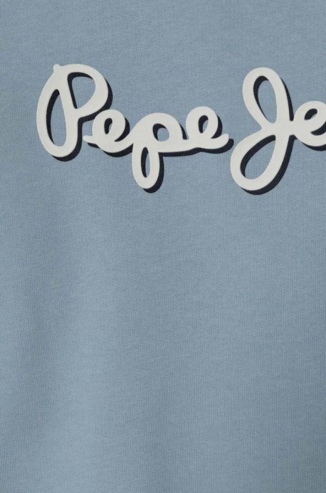 Дитяча кофта Pepe Jeans з принтом колір блакитний (3488804) фото 3