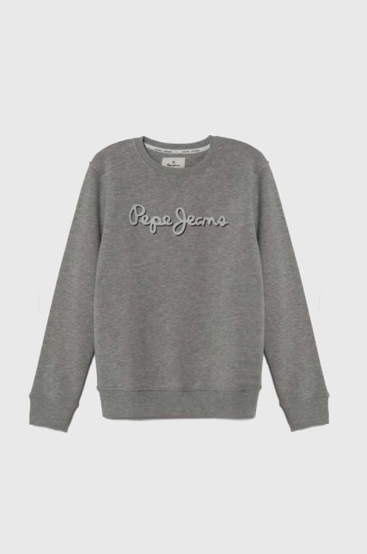 Дитяча кофта Pepe Jeans колір сірий з принтом (3488820)