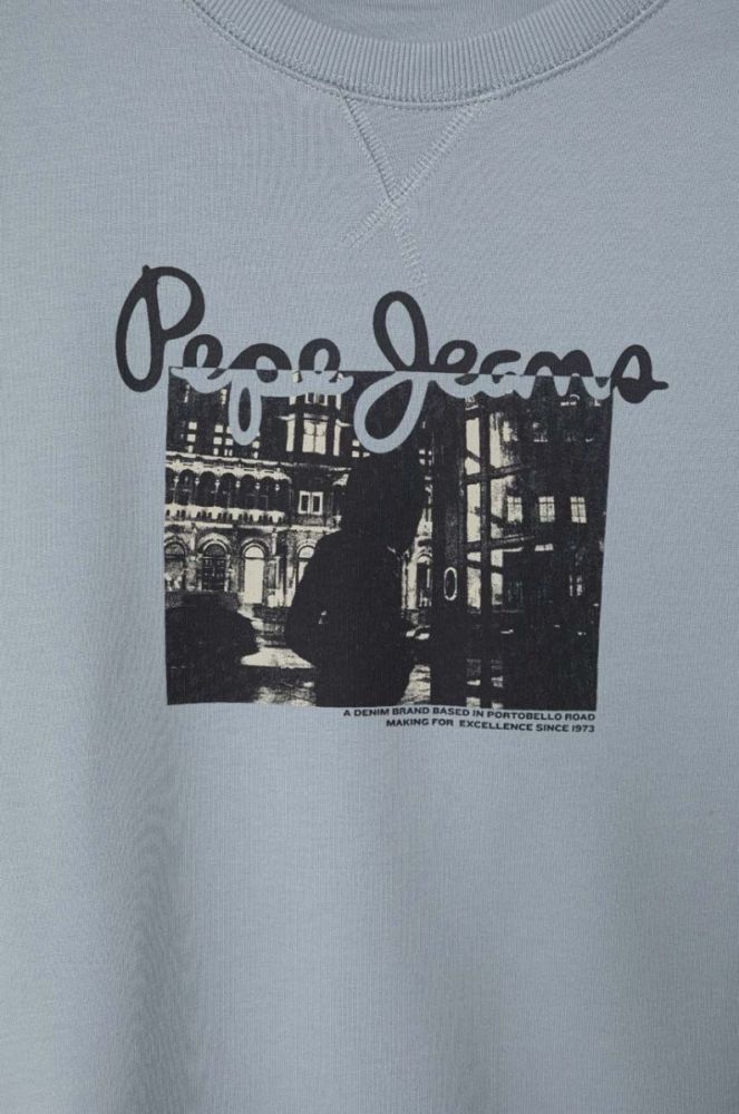 Дитяча кофта Pepe Jeans з принтом колір блакитний (3601067) фото 3