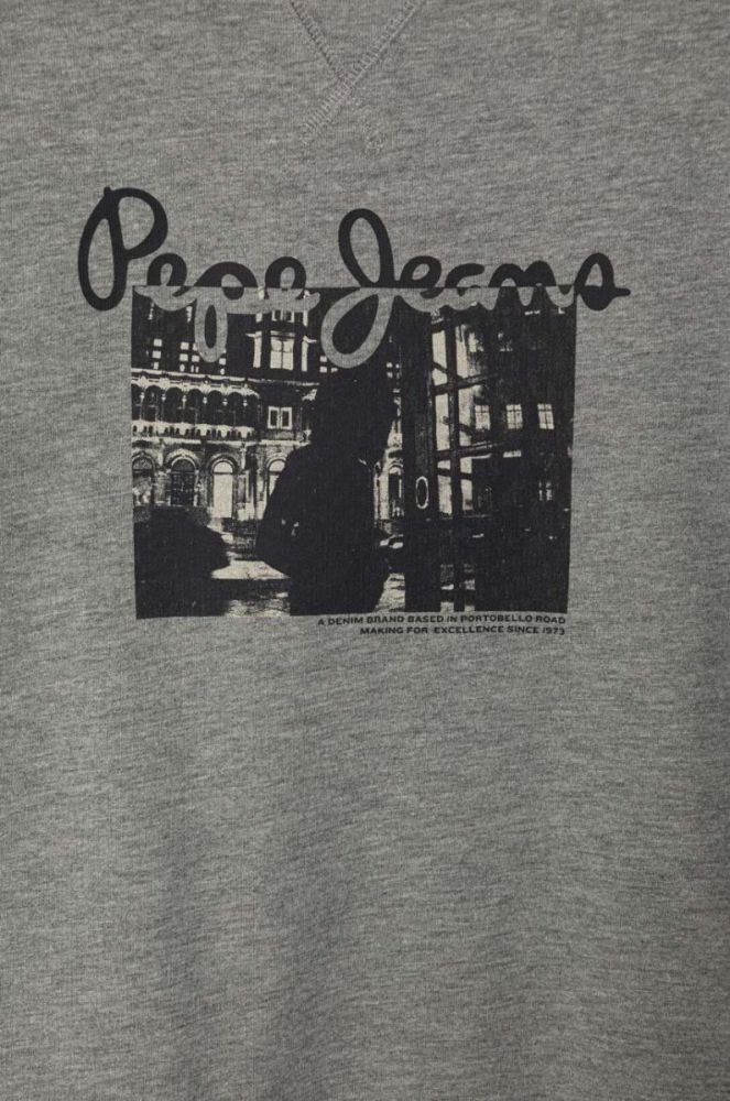 Дитяча кофта Pepe Jeans колір сірий з принтом (3601071) фото 3