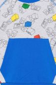 Дитяча бавовняна кофта Lego колір сірий візерунок