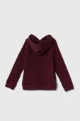 Дитяча кофта Under Armour UA Rival Fleece колір бордовий з капюшоном з аплікацією