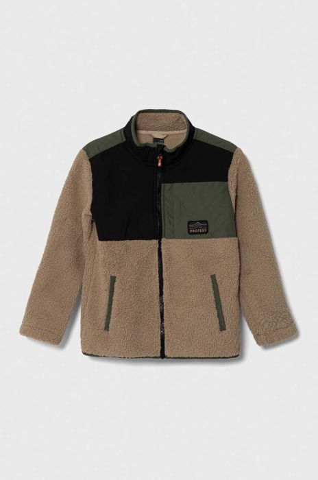 Дитяча кофта Protest PRTHERON JR колір бежевий візерунок