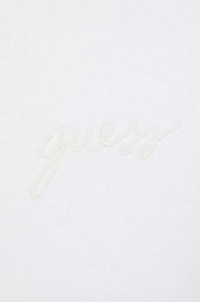 Кофта Guess жіноча колір бежевий з капюшоном меланж фото 5