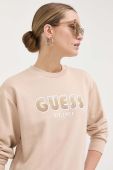 Кофта Guess жіноча колір бежевий з аплікацією (3332567)