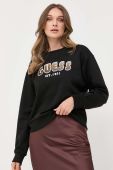Кофта Guess жіноча колір чорний з аплікацією (3332579)