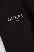Кофта Guess жіноча колір чорний з капюшоном з аплікацією (3449910)