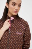 Кофта Guess жіноча колір коричневий візерунок
