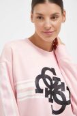 Кофта Guess жіноча колір рожевий з принтом (3365641)