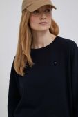 Бавовняна кофта Tommy Hilfiger жіноча колір синій однотонна