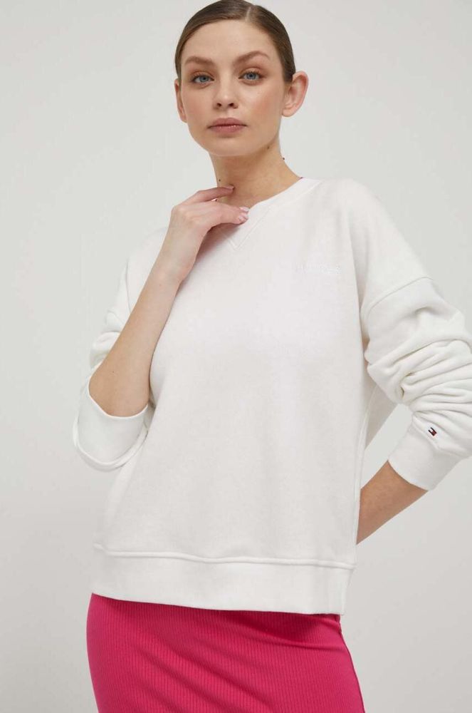 Кофта Tommy Hilfiger жіноча колір білий однотонна