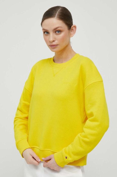 Кофта Tommy Hilfiger жіноча колір жовтий однотонна