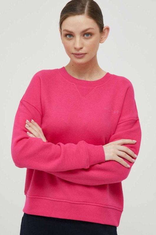 Кофта Tommy Hilfiger жіноча колір рожевий однотонна (3246835) фото 2