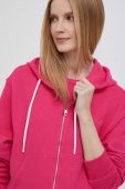 Кофта Tommy Hilfiger жіноча колір рожевий з капюшоном однотонна (3287941)