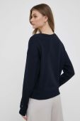 Бавовняна кофта Tommy Hilfiger жіноча колір синій з аплікацією (3268711) фото 3