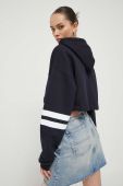 Кофта Tommy Jeans жіноча колір синій з капюшоном з аплікацією (3362308)