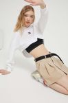 Кофта Tommy Jeans жіноча колір білий з капюшоном з аплікацією (3332598) Кофта Tommy Jeans жіноча колір білий з капюшоном з аплікацією (3332598)