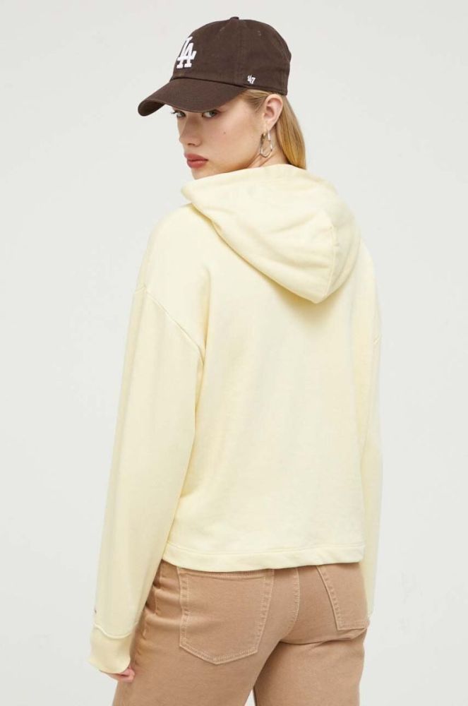 Кофта Tommy Jeans жіноча колір жовтий з капюшоном з принтом (3329777) фото 3
