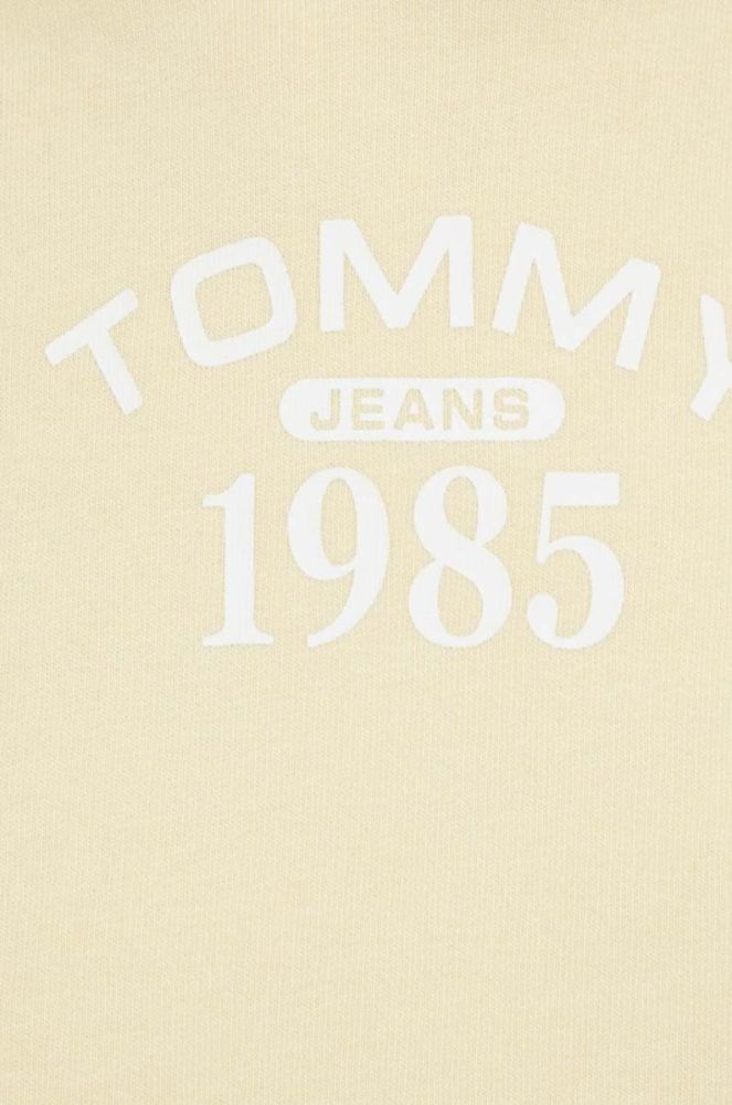 Кофта Tommy Jeans жіноча колір жовтий з капюшоном з принтом (3329777) фото 5