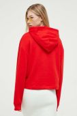 Кофта Tommy Jeans жіноча колір червоний з капюшоном з принтом (3329765)