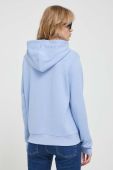 Кофта Tommy Jeans жіноча з капюшоном однотонна колір блакитний (3324516)