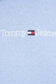 Кофта Tommy Jeans жіноча з капюшоном однотонна колір блакитний (3324516)