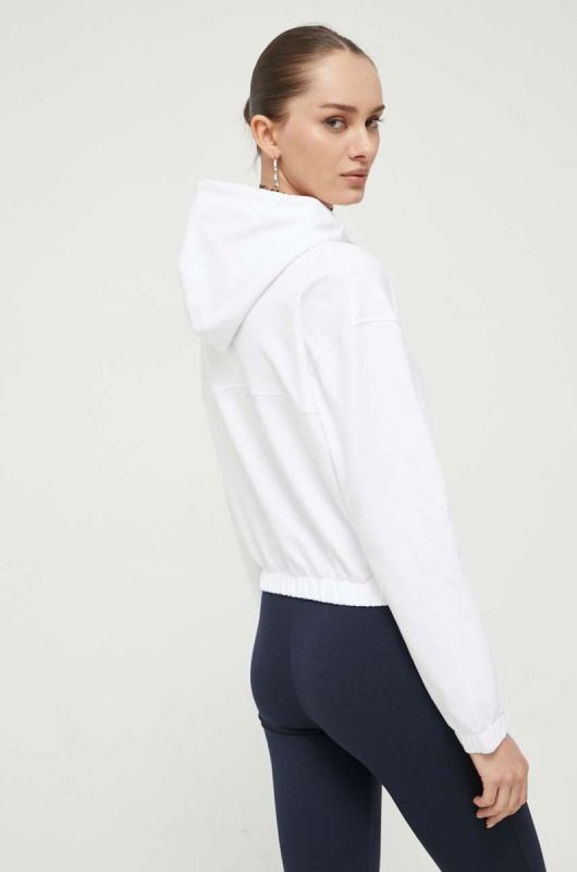 Кофта Tommy Jeans жіноча колір білий з капюшоном однотонна (3365662) фото 2
