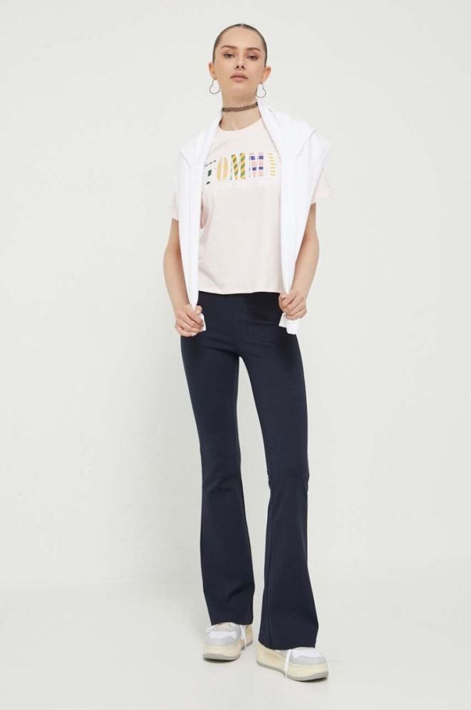Кофта Tommy Jeans жіноча колір білий з капюшоном однотонна (3365662) фото 3