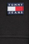 Кофта Tommy Jeans жіноча колір чорний з капюшоном однотонна (3365648)