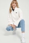 Кофта Tommy Jeans жіноча колір бежевий однотонна (3374670)