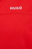 Кофта HUGO жіноча колір червоний з аплікацією