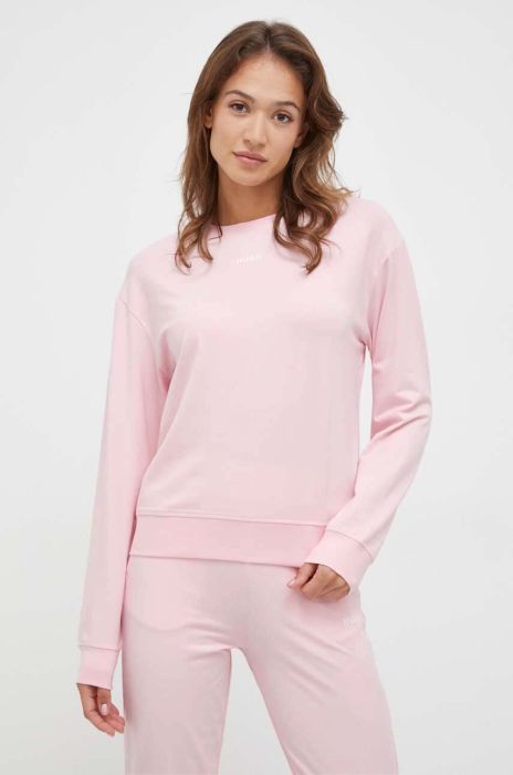 Блузка HUGO жіноча колір рожевий