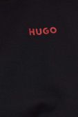 Кофта лаунж HUGO колір чорний з капюшоном однотонна (3380879)