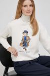Кофта Polo Ralph Lauren жіноча колір бежевий з принтом