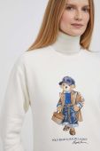 Кофта Polo Ralph Lauren жіноча колір бежевий з принтом