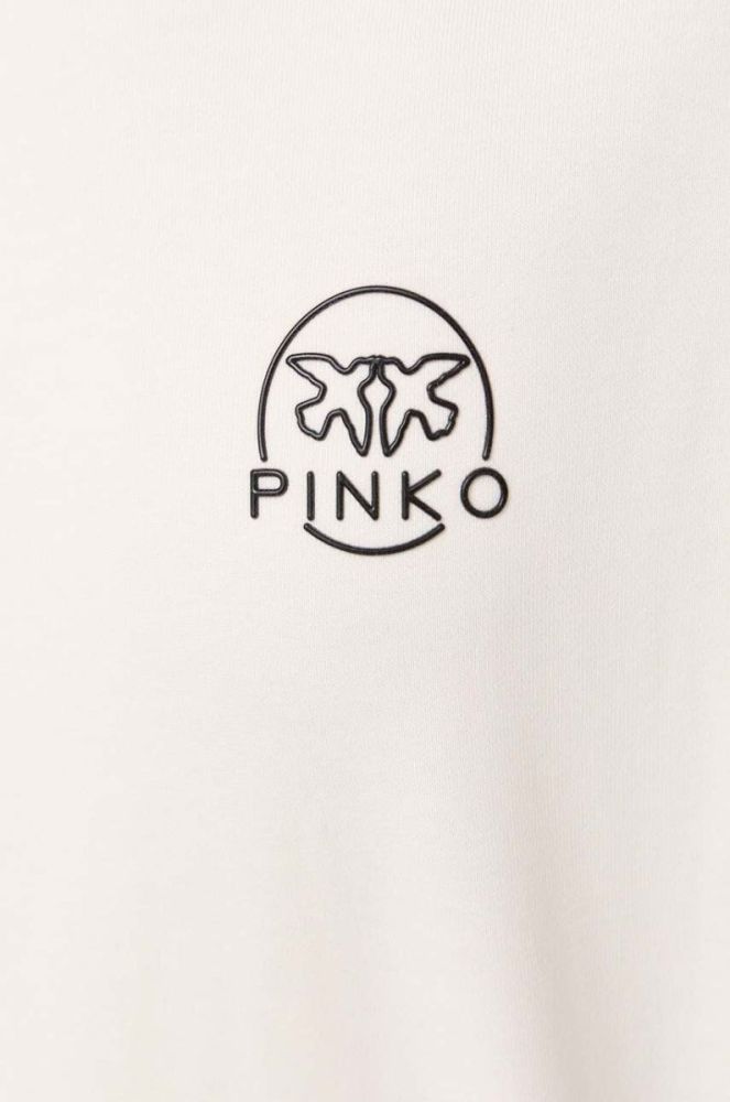 Бавовняна кофта Pinko жіноча колір бежевий однотонна (3441472) фото 5