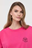 Бавовняна кофта Pinko жіноча колір рожевий однотонна