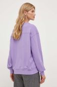Бавовняна кофта Pinko жіноча колір фіолетовий однотонна